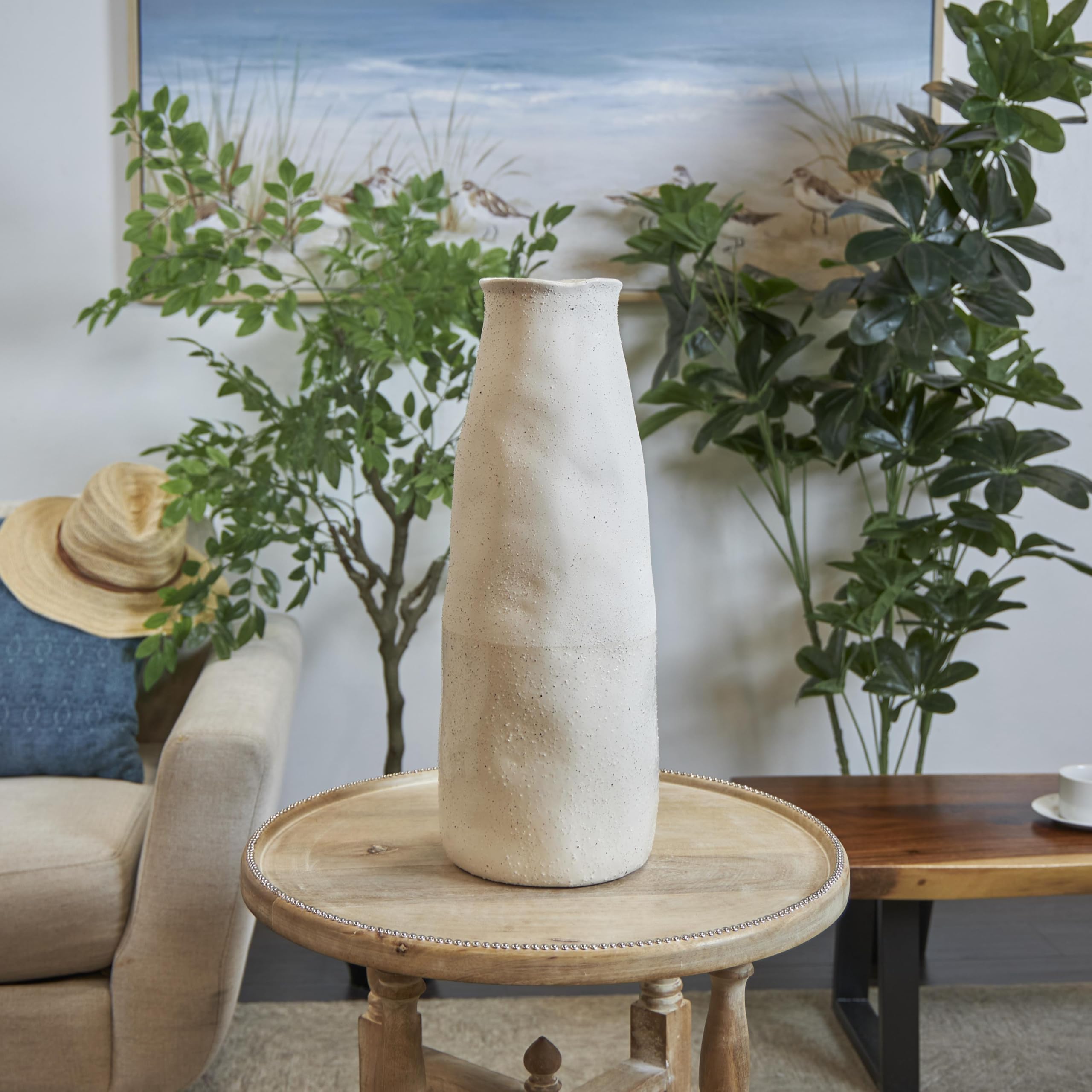 Amazon.co.jp: Deco 79 セラミック装飾花瓶抽象波状センターピース花瓶